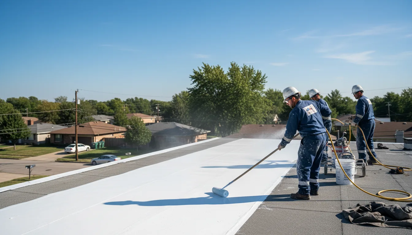 Commercial roof coating in Cashion, AZ near me